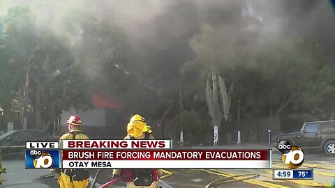 Propane tanks explode as Caliente Fire scorches Otay Mesa pallet yard
