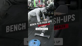 Bench plyometric pushups | Explosive power | Yusuf Fitness #coaching #plyometrics #movement #power