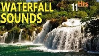 Soothing Waterfall Birds River Stream Nature Sounds to Study Meditate DeStress Deep Sleep-11Hrs