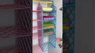 ⭐Product Link in Comments/Bio⭐ Maximize your storage space with the Multilayer Wardrobe Storage Rack