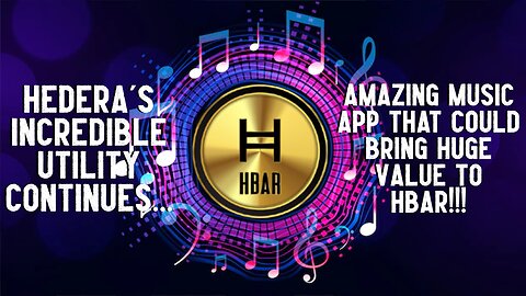 Amazing Music App That Could Bring HUGE VALUE To HBAR!!!