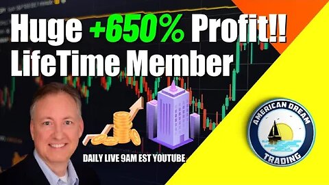 Huge +650% Profit Lifetime Member Stock Market Success