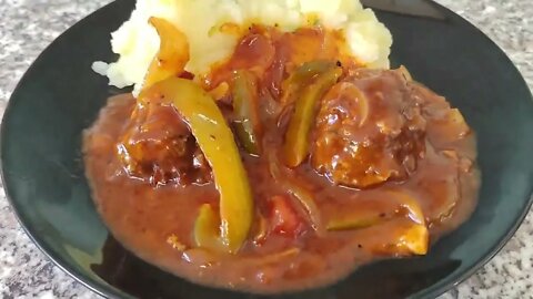How To Make Meatballs and Mashed Potatoes in Meatball Sauce | Granny's Kitchen Recipes