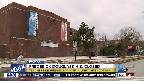 Frederick Douglass HS closed for third day this week after staffer was shot at school last week