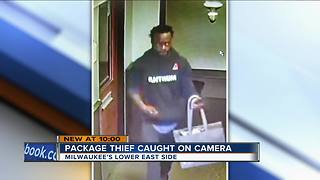 VIDEO: Package thief breaks into Milwaukee apartment