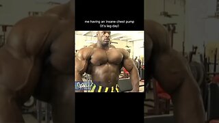 Me With A Insane Chest Pump #fitnessshorts #bodybuilding #ronniecoleman