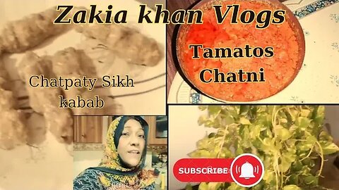 Aaj ki routine Mai lunch Mai ||Sikh kabab|| temater ki chatni|| #zakiakhanvlogs #increaseviews#