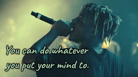 Juice wrld gives a inspiring speech to his fans.