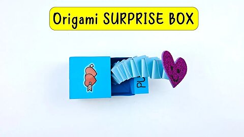 How to Make Origami Surprise Box/DIY Origami Easy Paper Crafts