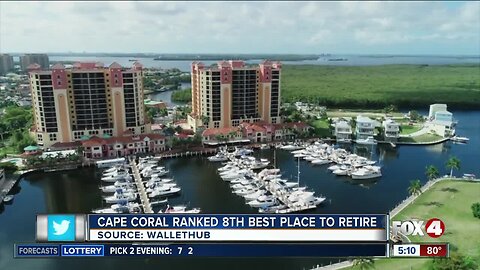 Cape Coral named one of the best places to retire