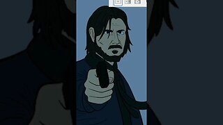 Desenhando o JOHN WICK #arte #drawing #digitalart #johnwick #action #movie #keanureeves #cinema