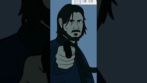 Desenhando o JOHN WICK #arte #drawing #digitalart #johnwick #action #movie #keanureeves #cinema