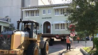 Historic Edgewater building moved through downtown West Palm Beach