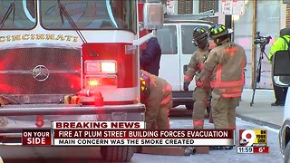 Downtown building evacuated due to fireo