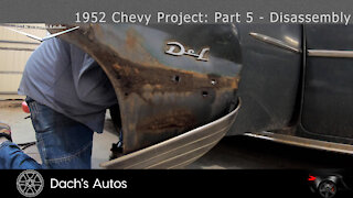 1952 Chevy Styleline Deluxe Rebuild: Part 5