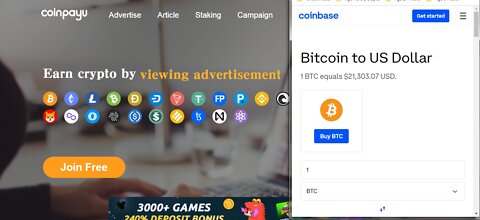 Earn 1000 Plus Crypto Like Bitcoin Etherium By Viewing Adverts Coinpayu Litecoin Binance Solana etc