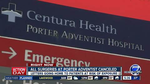 Porter Adventist Hospital cancels surgeries