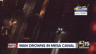 Man drowns in Mesa canal