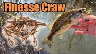Finesse Craw (1.75") - Micro Finesse Soft Plastic - Plus Creek Bass Fishing Footage