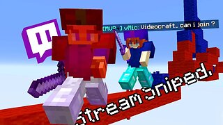 So, I Got Stream Sniped on Hypixel Bedwars