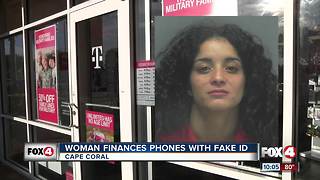 Woman finances phones with fake IDs