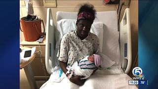 Woman gives birth on Labor Day