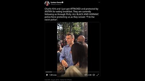 Aug 6 2018 Charlie kirk and Candace Owens attack and harassed by antifa