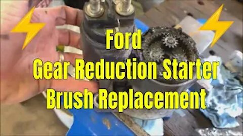 F-Series: 4.9 Gear Reduction Starter Brush Replacement