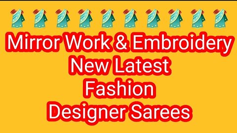 Mirror Work Embroidery New Latest Fashion designer Sarees under 700 rupees