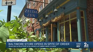 Baltimore City retailer opens business ahead of schedule, hopes to encourage others