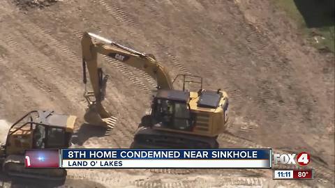 8th home condemned due to massive sinkhole in Pasco County