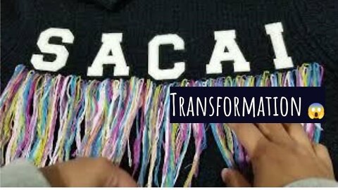 Upcycle Sacai with me ♻️ Sewing DIY Clothing Transformation thrift flip /eBay, Esty, custom order