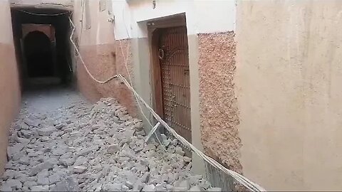 اضرار الزلزال الان الذي ضرب مدينة مراكش 🇲🇦 المغرب اللهم سلم