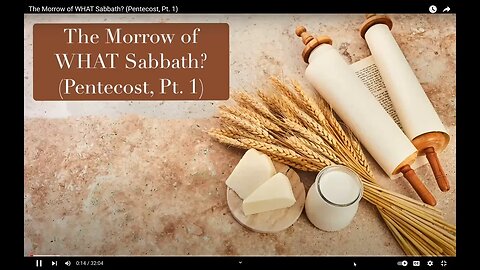 The Morrow of WHAT Sabbath? (Pentecost, Pt. 1) MIRROR