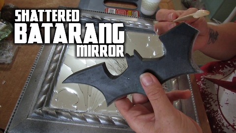 Spectacular Batman shattered batarang mirror art