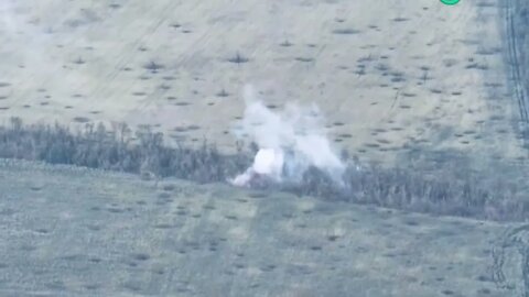 FIRE DAMAGE UAV OBTF Kaskad and the tank destroy armored personnel carriers