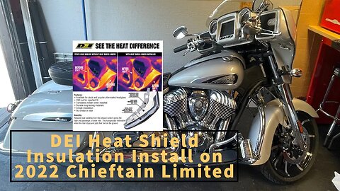 DEI Heat Shield Insulation Install - 2022 Indian Chieftain Limited