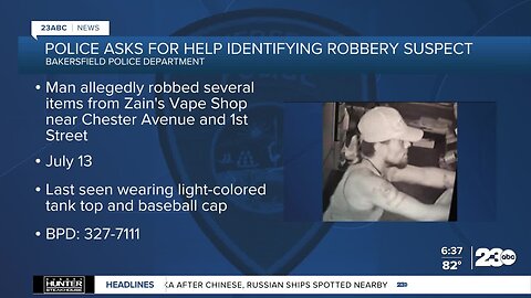 Bakersfield Police seek vape shop burglary suspect