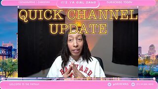 HEY GUYS, LET'S TALK REAL QUICK! (QUICK CHANNEL UPDATE)