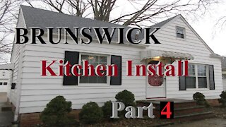 Brunswick Kitchen Part 4 Cabinets, Trim Molding, Remodeling, Plumbing, Electrical, HVAC