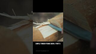 #shorts Simple Timber Frame Barn Build // Part 5
