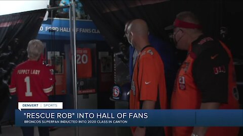 Denver Broncos fan, Rescue Rob, featured at Hall of Fans