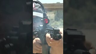 Shooting an AR Pistol in slow mo #Shorts