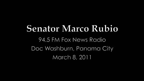 Senator Rubio Talks Balanced Budget Amendment & ObamaCare