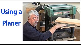 How to Use a Wood Planer - Beginnners #8 - woodworkweb