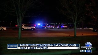 Denver officer fatally shoots carjacking suspect after string of robberies, police say