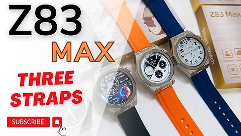 Z83 MAX Smartwatch new with smart island, compass, three straps pk Hk5 Hero Dt MATE GT4 GT5