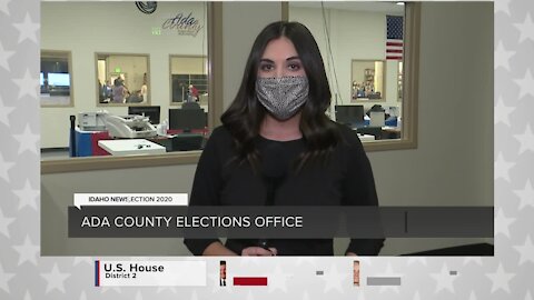 Election night workers count ballots as soon as they arrive