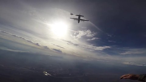 POV: Extreme BASE jumping and military skydiving