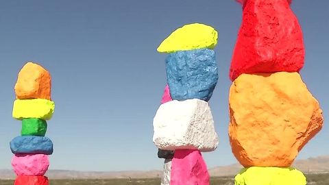 Seven Magic Mountains art display extended through 2018